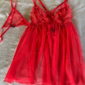 Victoria Secret Babydoll/ Coral. Size M